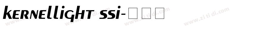 kernellight ssi字体转换
